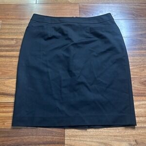 Halogen‎ Black Pencil Skirt Career Office Wear Classic Fitted Size 8